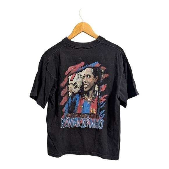 RARE Ronaldo De Assis Moreira Ronaldinho Nike Graphic Print #10 T-shirt Nike U - Picture 1 of 9